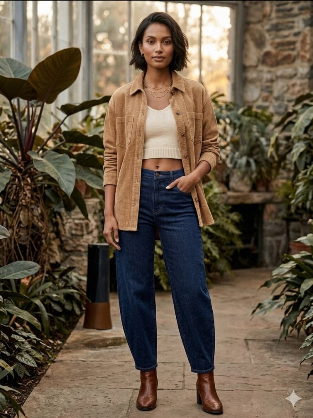 Madewell Corduroy Kentwood Oversized Shirt Jacket Tan Size Medium Fall Neutral